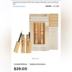 Grande Cosmetics Mini One Swipe Wonder Lash and Brow Set